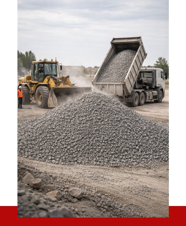 Купить щебень с доставкой в Карталах от 2608 руб. | ПРОНЕРУДКрт