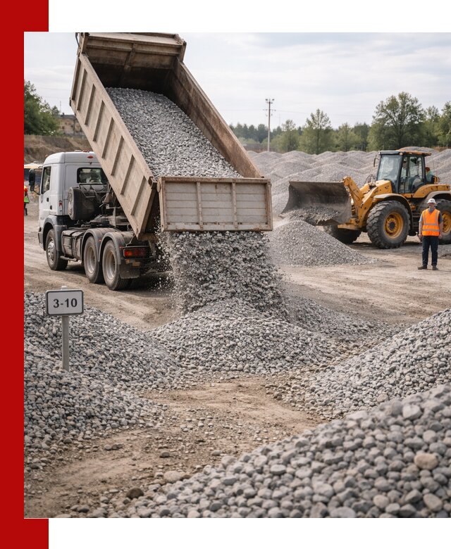 Гранитный щебень фракции 3–10: доставка и продажа в Карталах