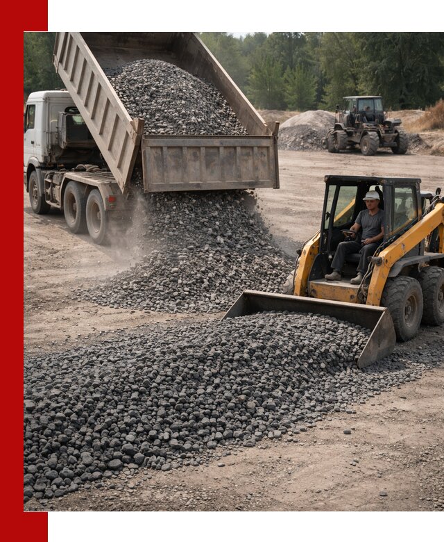 Гранитный щебень фракция 40-70 с доставкой в Карталах