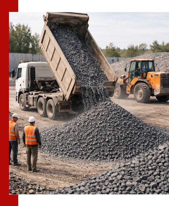 Доставка и продажа щебня габбро-диабаза в Карталах