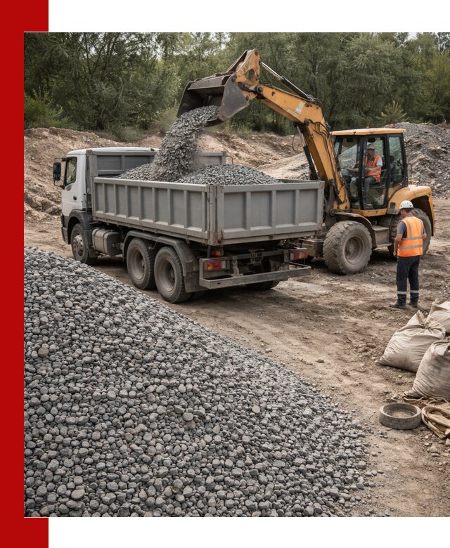 Доставка гравийного щебня в Карталах оптом и в розницу