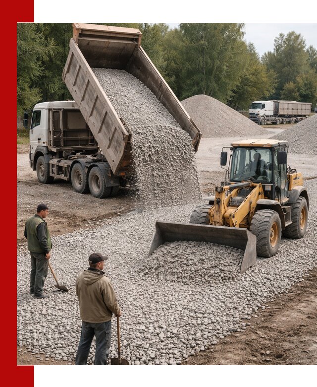 Купить гравийный щебень фракция 20-40 в Карталах с доставкой