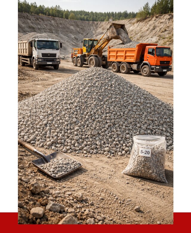 Доломитовый щебень фр. 5-20 в Карталах от 4381 р. | ПРОНЕРУДКрт