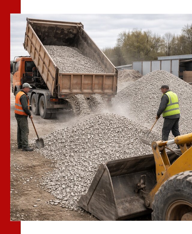 Доломитовый щебень фракции 5-20 с доставкой в Карталах