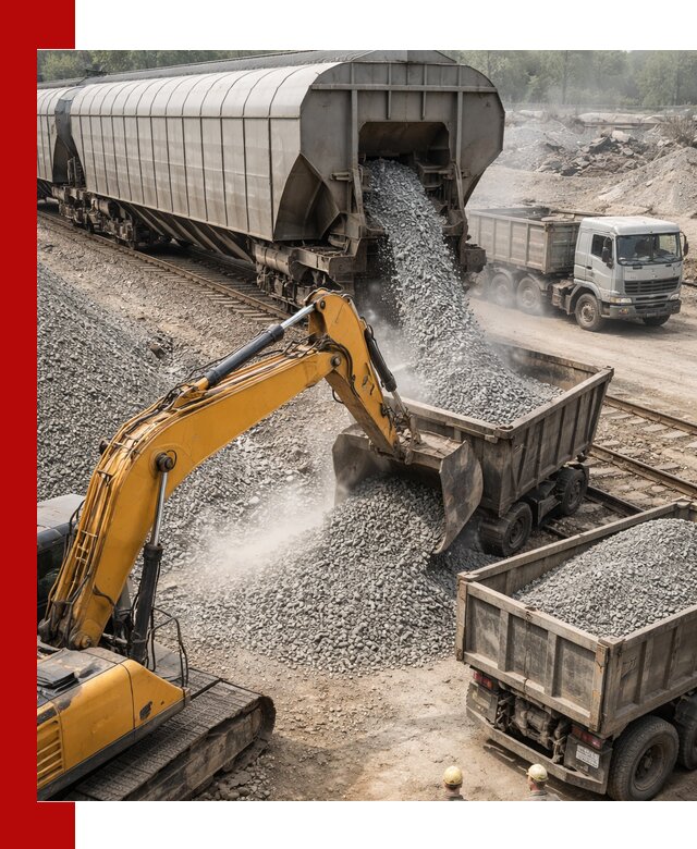 Доставка железнодорожного щебня в Карталах крупными партиями быстрого отгруза