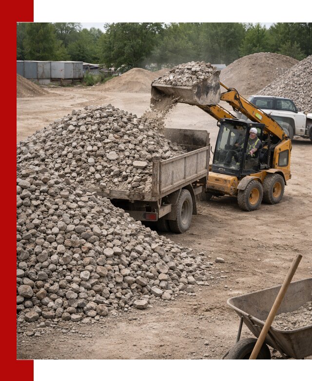 Доставка вторичного щебня в Карталах для строительных работ