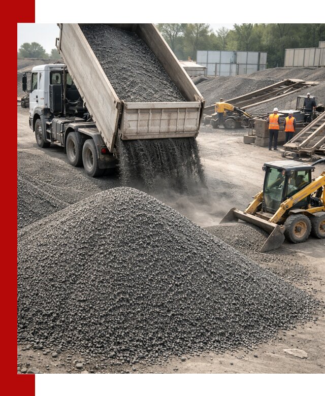 Вторичный щебень фракция 0–5 с доставкой в Карталах