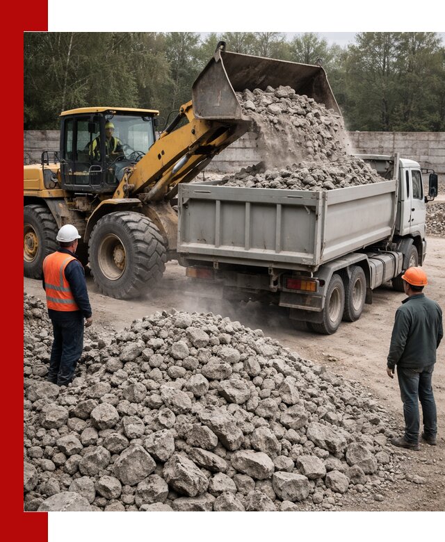 Вторичный щебень фракция 70–150 в Карталах с доставкой