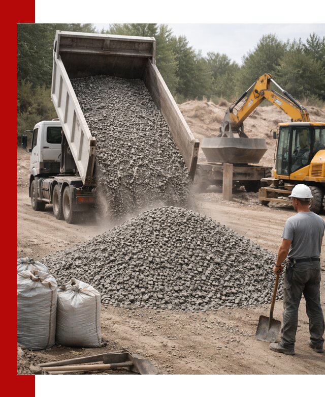 Доставка и продажа бетонного щебня в Карталах
