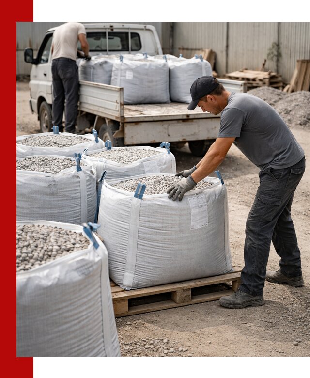 Доставка щебня в мешках по выгодным ценам в Карталах