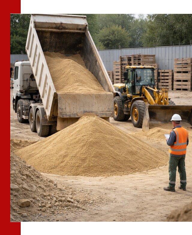 Доставка карьерного мелкозернистого песка в Карталах