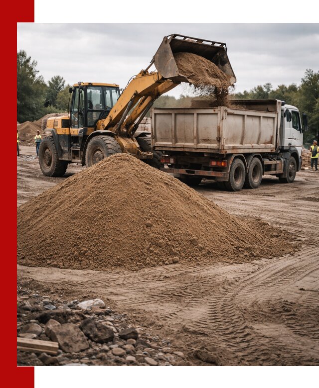 Доставка речного песка навалом в Карталах быстро и выгодно