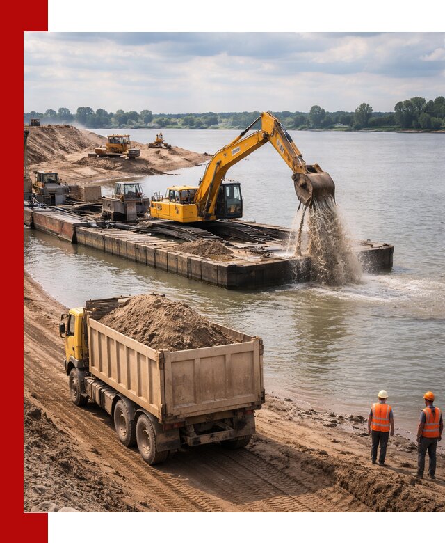 Намывной песок с доставкой в Карталах оптом и в розницу