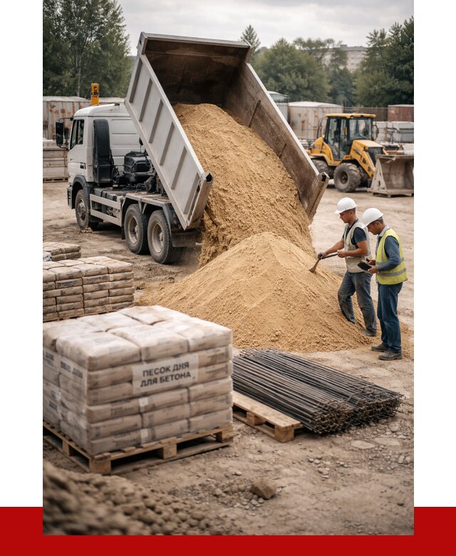 Песок для бетона в Карталах от 2608 р. с доставкой, ПРОНЕРУДКрт