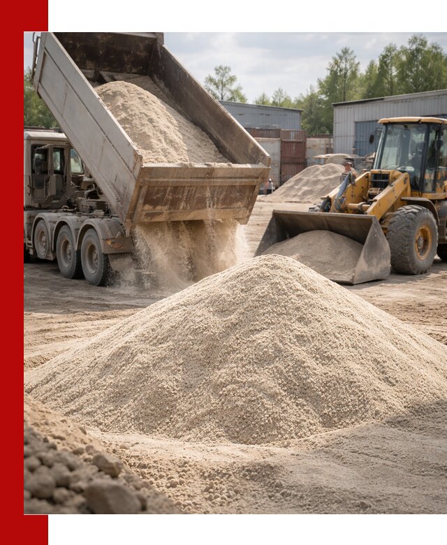 Кварцевый песок с доставкой в Карталах для строительных работ