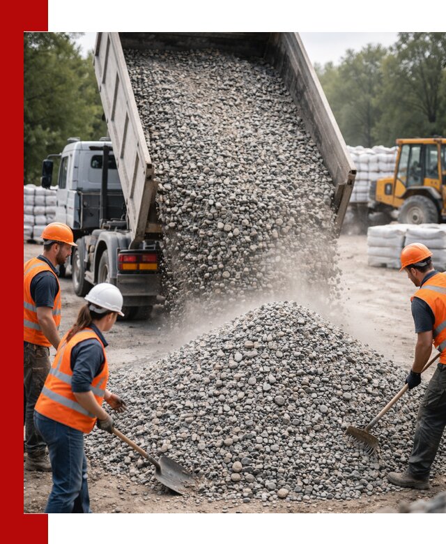 Доставка гравия и камня в Карталах оптом и в розницу