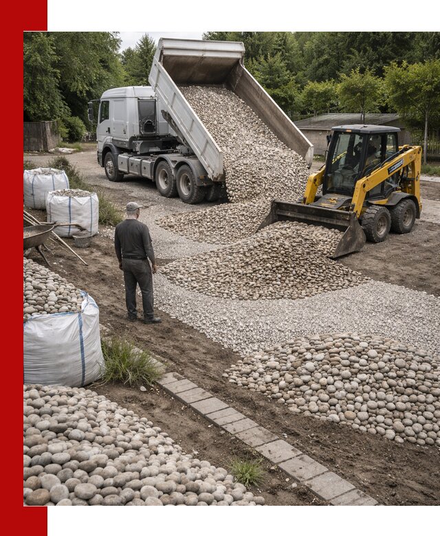 Доставка морской гальки оптом и в розницу в Карталах