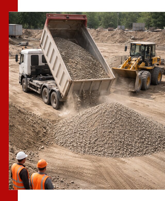 Щебень с песком (ЩГПС С2) с доставкой в Карталах
