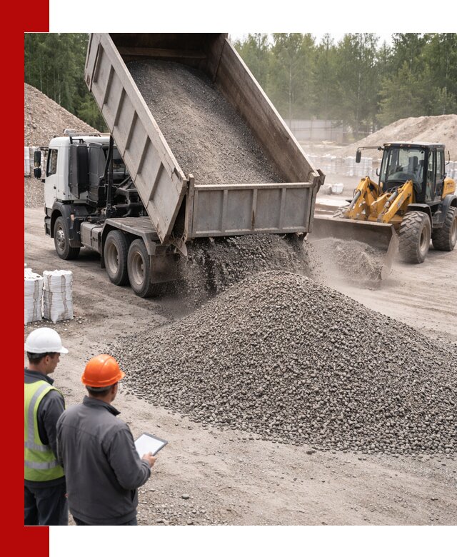 Доставка и продажа гранитного отсева 0-10 в Карталах