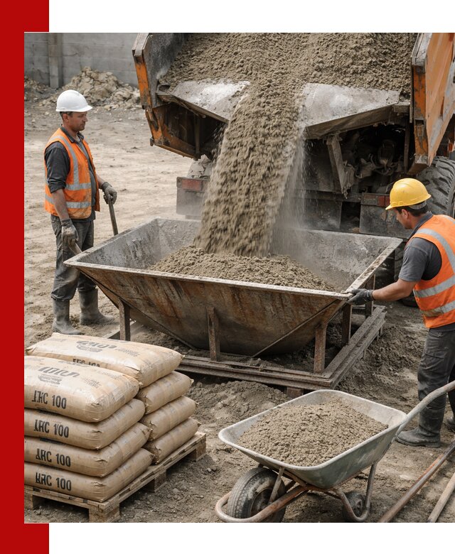 Доставка цементно-песчаной смеси М100 в Карталах