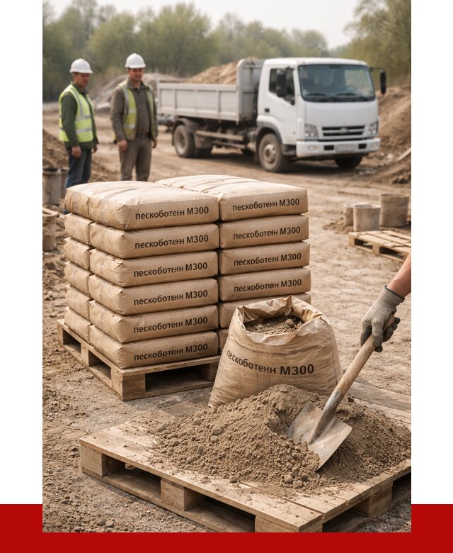 Пескобетон М300 в Карталах с доставкой от 4850 р. за куб | ПРОНЕРУДКрт
