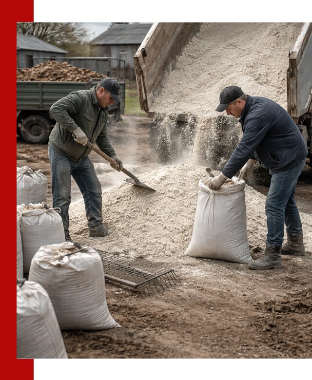 Доставка извести пушонки в Карталах оптом и мелким оптом