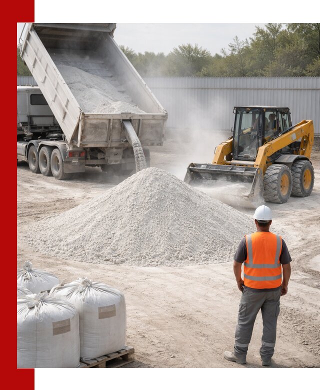 Доставка и продажа известняковой муки в Карталах