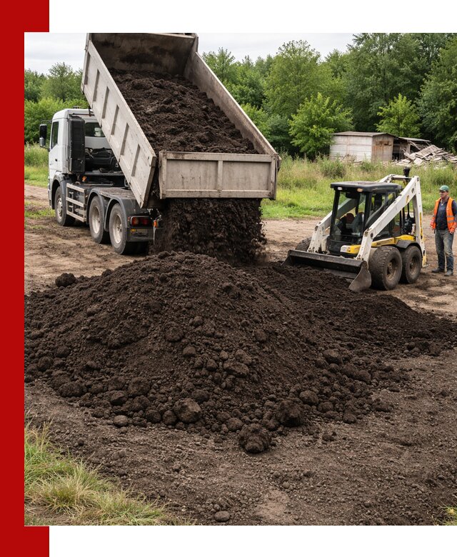 Поставка плодородной земли с доставкой самосвалом в Карталах