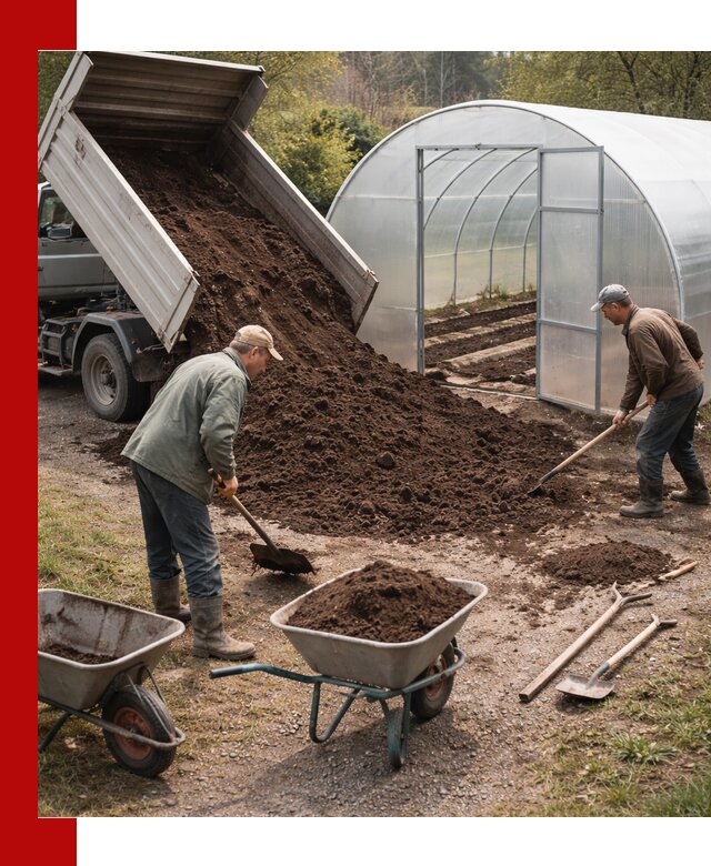 Грунт для теплицы с доставкой в Карталах — плодородный субстрат под растения