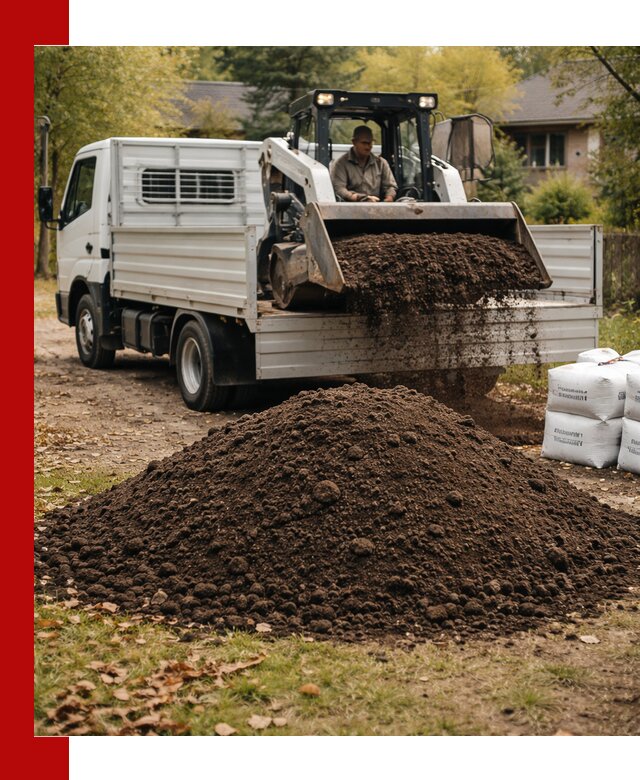 Доставка садовой земли в больших объёмах в Карталах