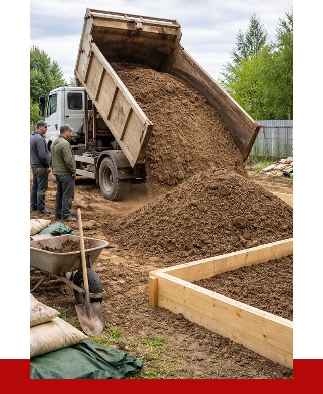 Торфо песчаная смесь в Карталах с доставкой от 1930 р. | ПРОНЕРУДКрт