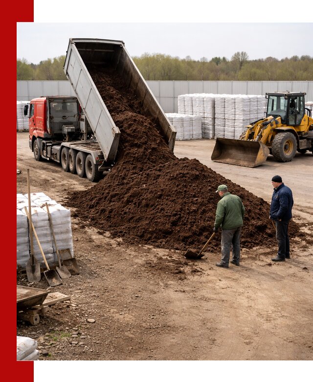 Доставка торфяных смесей оптом и в розницу в Карталах