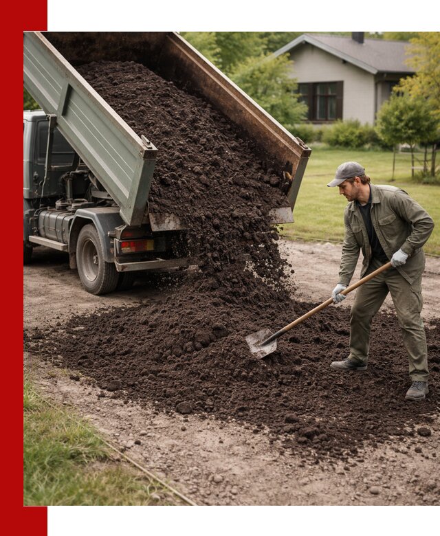 Чернозем для газона с доставкой в Карталах быстро и качественно