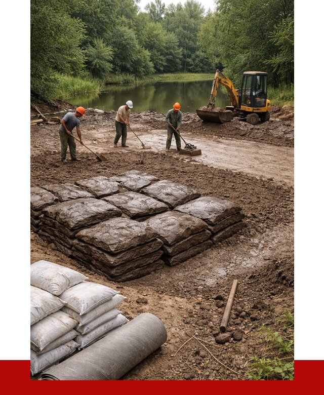 Купить глину для пруда в Карталах от 4694 р. с доставкой | ПРОНЕРУДКрт