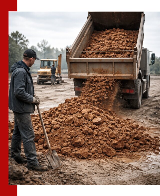 Глина для засыпки в Карталах с доставкой самосвалами