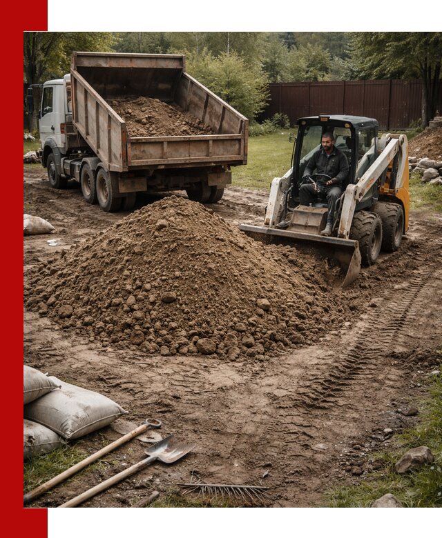 Суглинок для планировки участков в Карталах с доставкой и выгрузкой