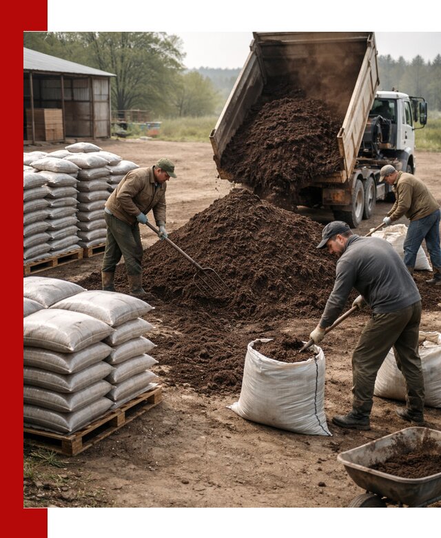Доставка компоста оптом и в розницу в Карталах