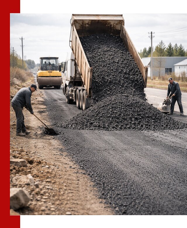 Асфальтовая крошка для дорог в Карталах — поставка и доставка