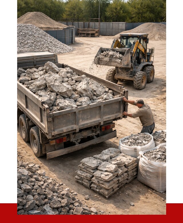 Купить бой бетона с доставкой в Карталах от 5007 р. | ПРОНЕРУДКрт