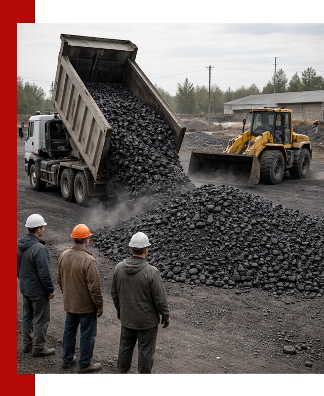 Доставка угля антрацита в Карталах с самосвалами и погрузкой
