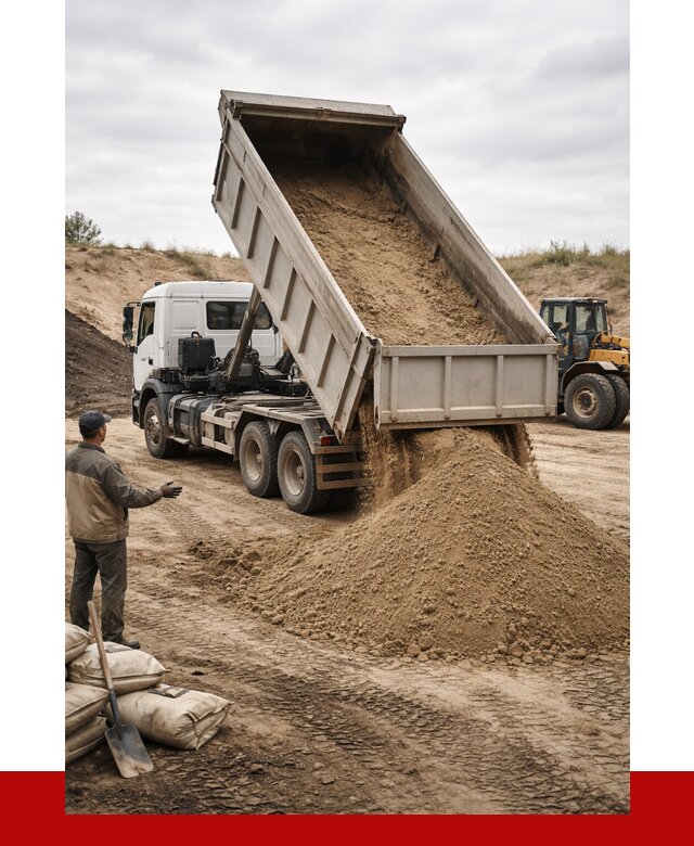 Доставка самосвалом 20 кубов в Карталах от 7823 р. | ПРОНЕРУДКрт