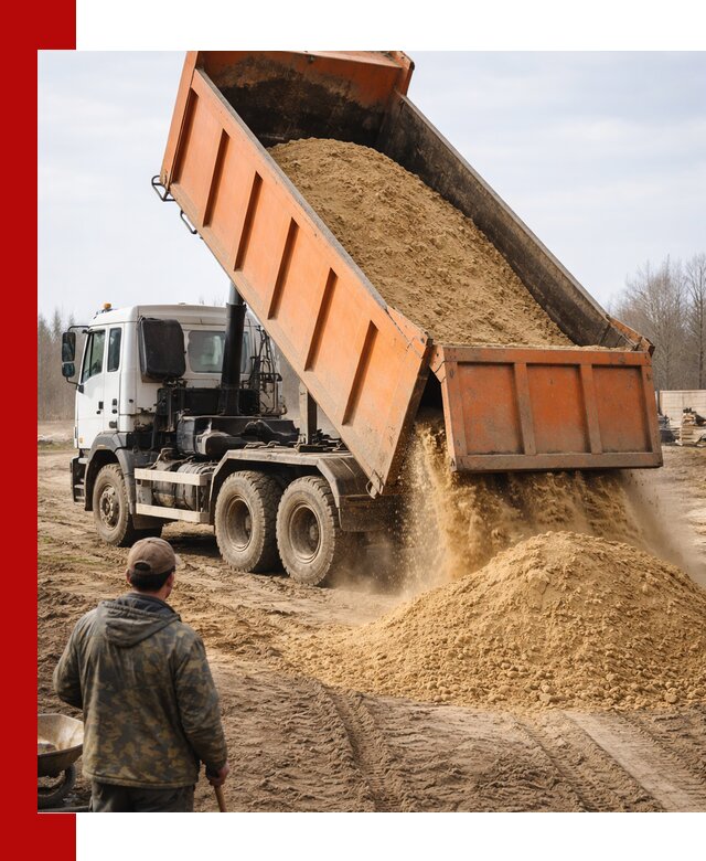 Аренда самосвала 20 тонн для перевозки грузов в Карталах