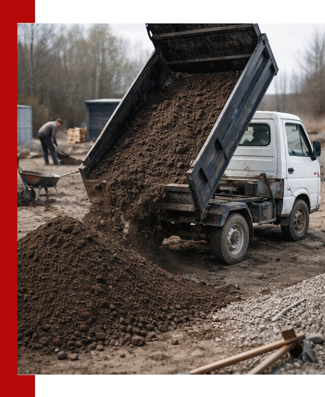 Аренда минисамосвала в Карталах для доставки сыпучих материалов