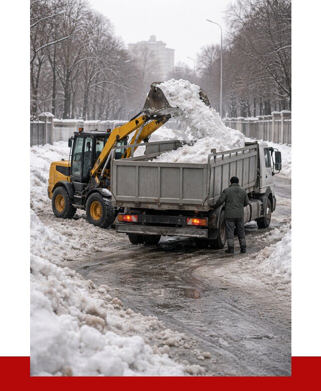 Вывоз снега с погрузкой в Карталах от 3651 р. ПРОНЕРУДКрт