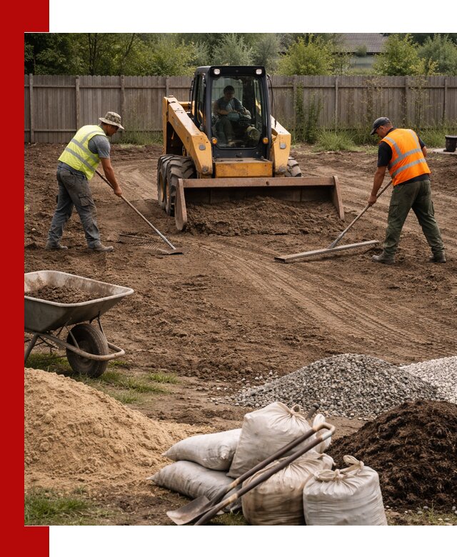 Выравнивание участка под строительство и благоустройство в Карталах