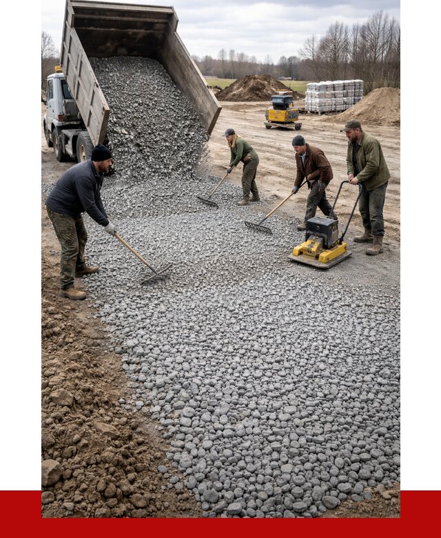 Устройство щебеночной подушки в Карталах от 4694 р. ПРОНЕРУДКрт